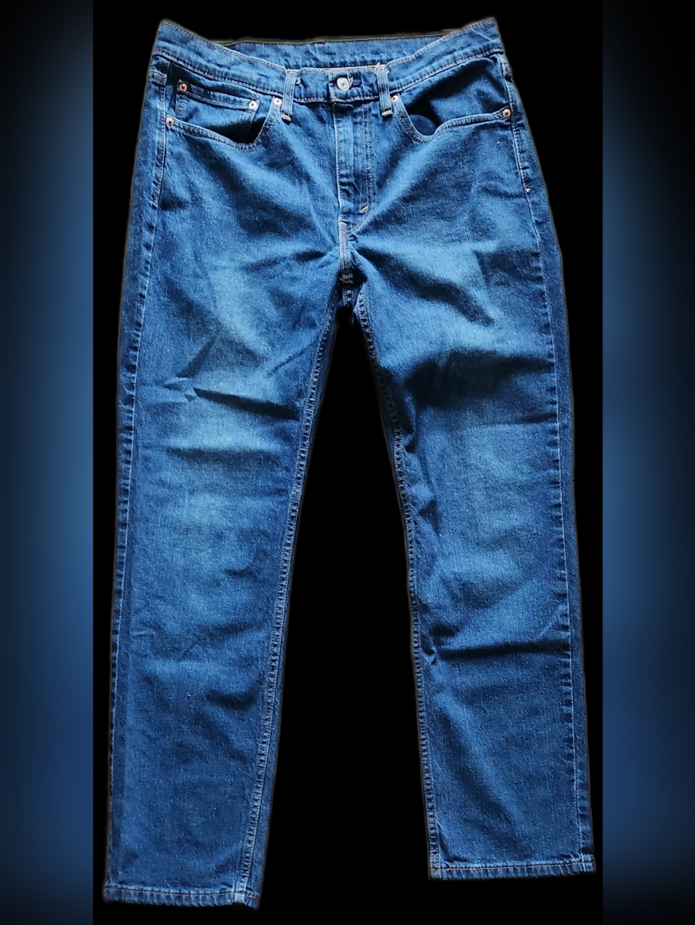 #MC26 Classic Men's Blue Denim Jeans - Casual Straight Fit